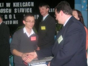 III miejsce zaj�� reprezentant klasy 1Zi - Krzysztof Moskalik