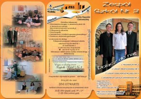 Folder prezentuj�cy Zesp� Szk� Nr 3