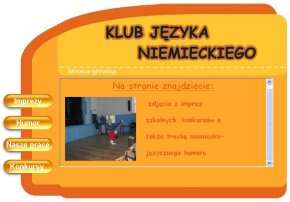 Strona www Klubu J�zyka Niemieckiego dzia�aj�cego w ZS3