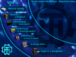 Multimedialny przewodnik po szkole napisany w j�zyku Turbo Pascal