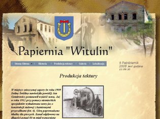 Strona www o papierni Witulin