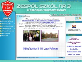Strona internetowa szko�y - wersja z 2006r.